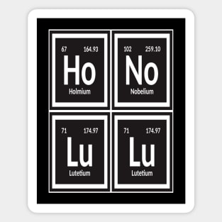 Honolulu City | Periodic Table of Elements Magnet